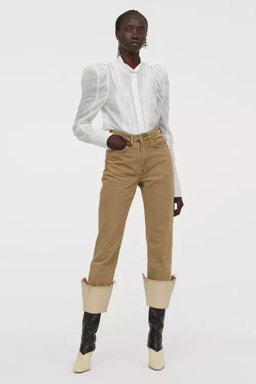 Jeans cu margine nefinisată, H&M, 229,99 lei