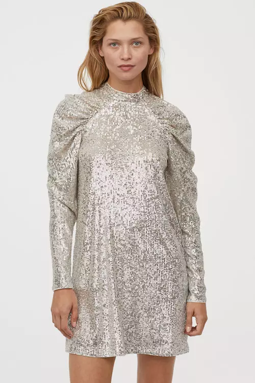 Rochie din poliester și paiete, H&M, 159,99 lei
