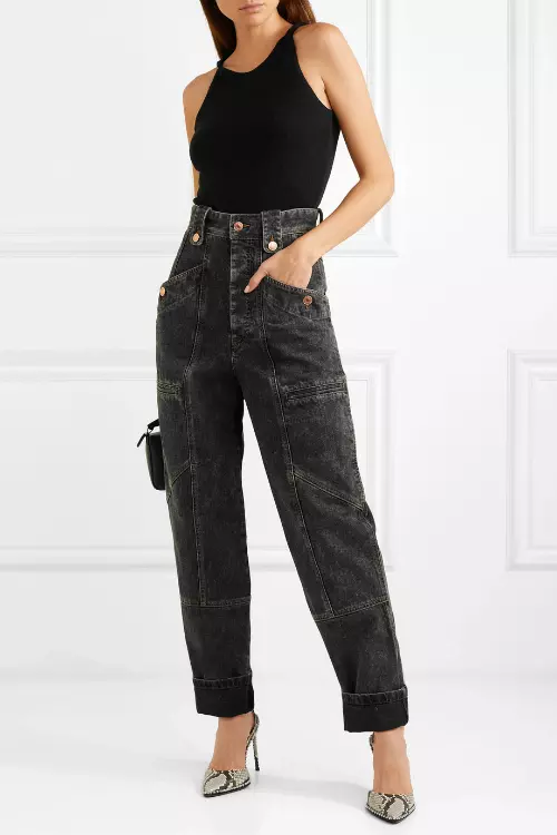 Jeanși din bumbac, Isabel Marant, 1.339 lei, magazinul Casa Frumoasă Radisson Ladies