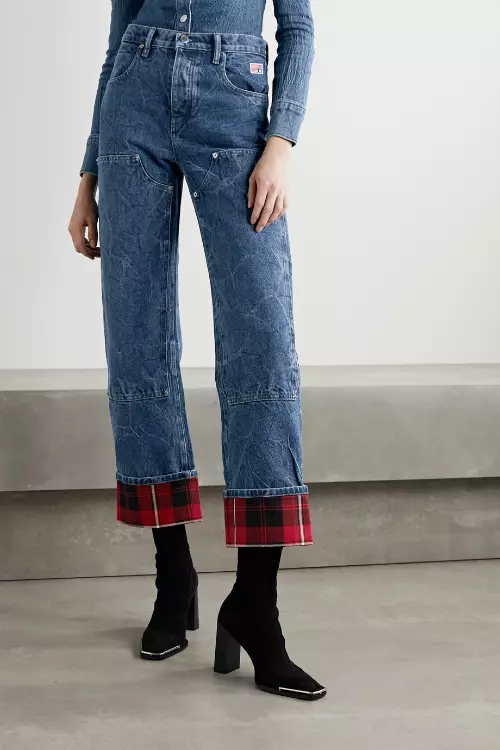 Jeanși din bumbac și stofă, Alexander Wang, 2.079 lei, magazinul Casa Frumoasă Radisson Ladies