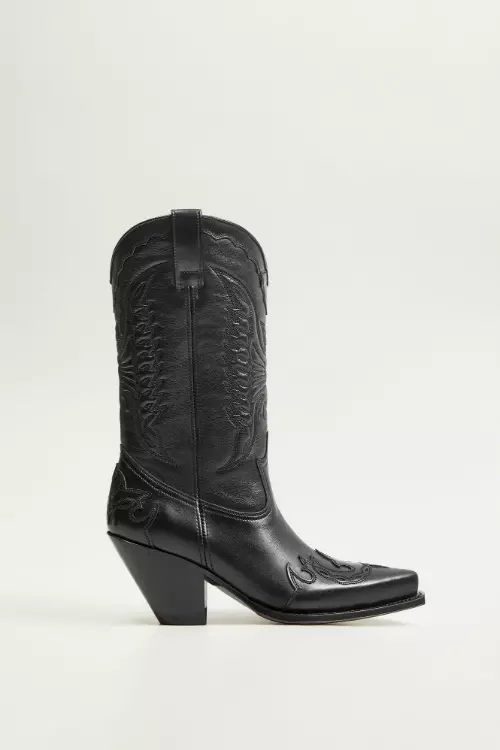 Botine tip cowboy, Mango, 999,90 lei