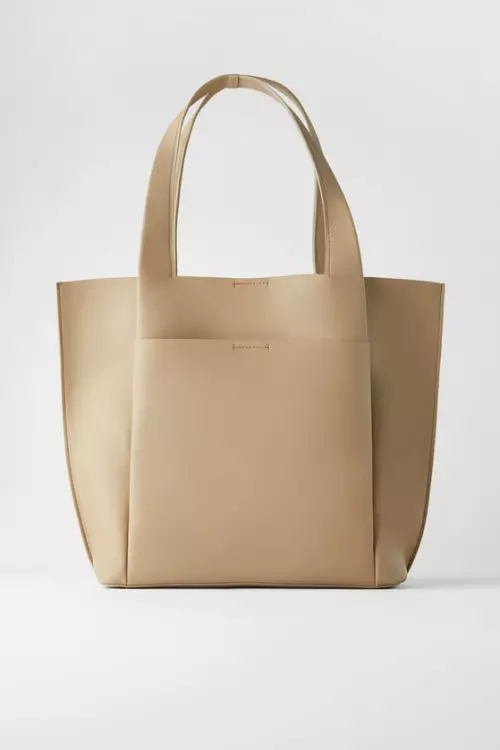 Geantă shopper minimalistă, Zara, 99,90 lei