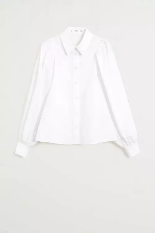 Cămașă cu mânecă bufantă, Mango, 159,90 lei