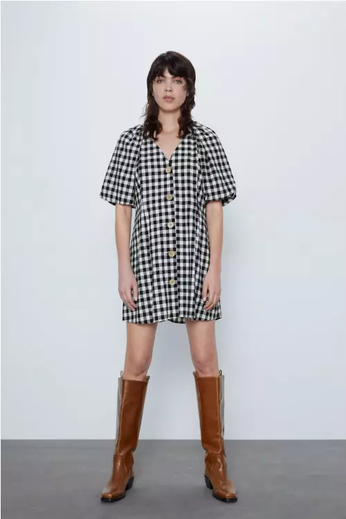 1. Rochie din bumbac, Zara, 159,90 lei