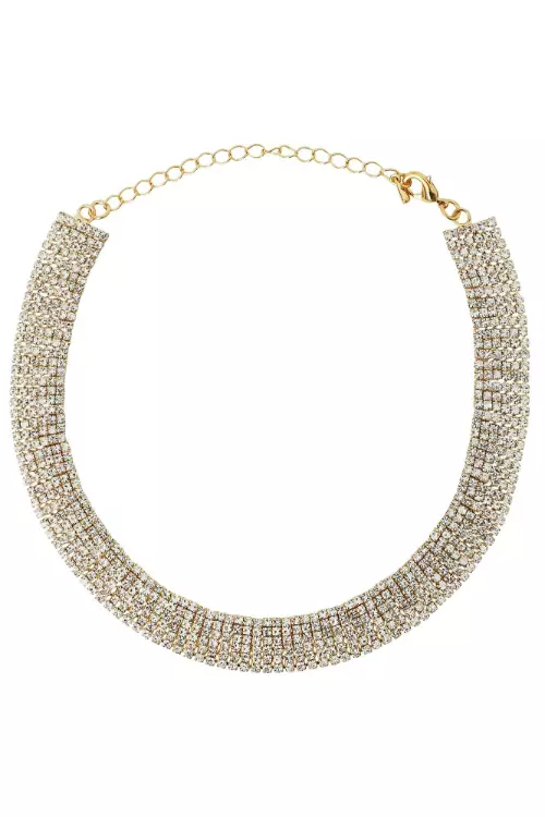 Colier cu cristale, Dettagli, 22 euro, www.yoox.com