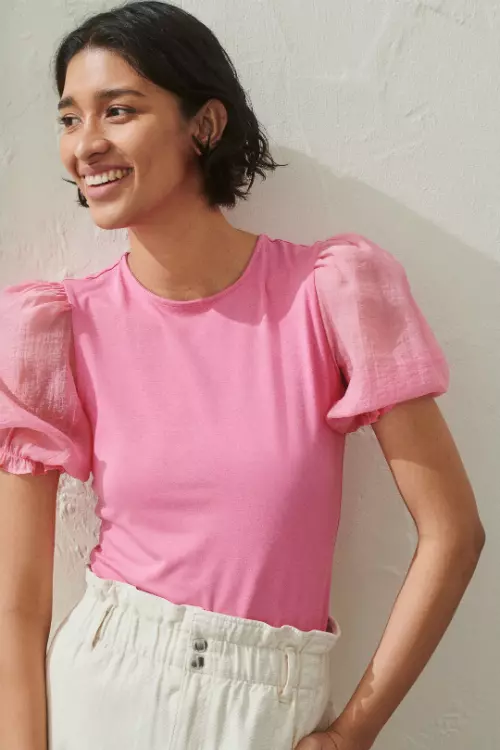 Top din bumbac, H&M, 39,99 lei