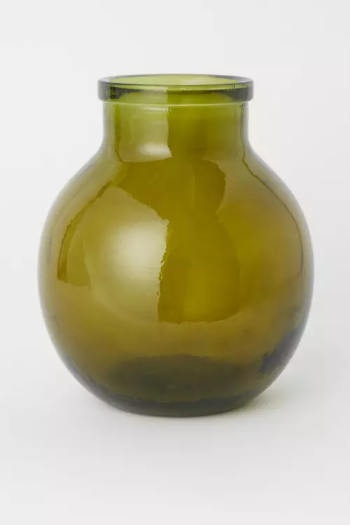 Vază din sticlă reciclată, H&M Home, 89,99 lei