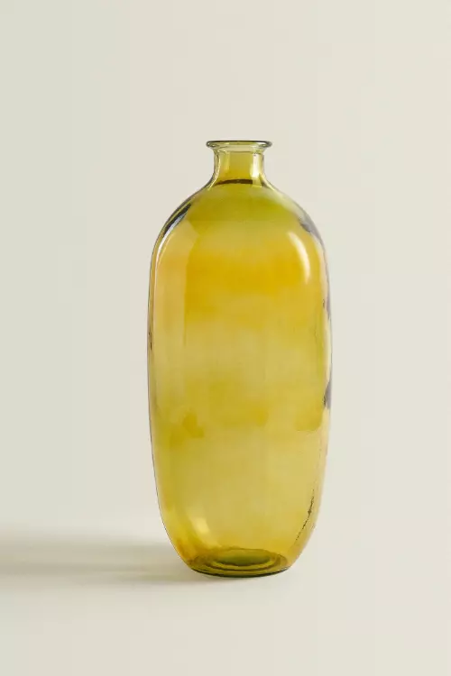 Vază din sticlă reciclată, Zara Home, 119,20 lei