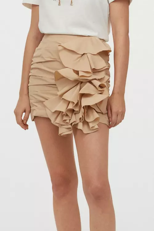 Fustă de tafta din poliester reciclat, H&M, 199,90 lei