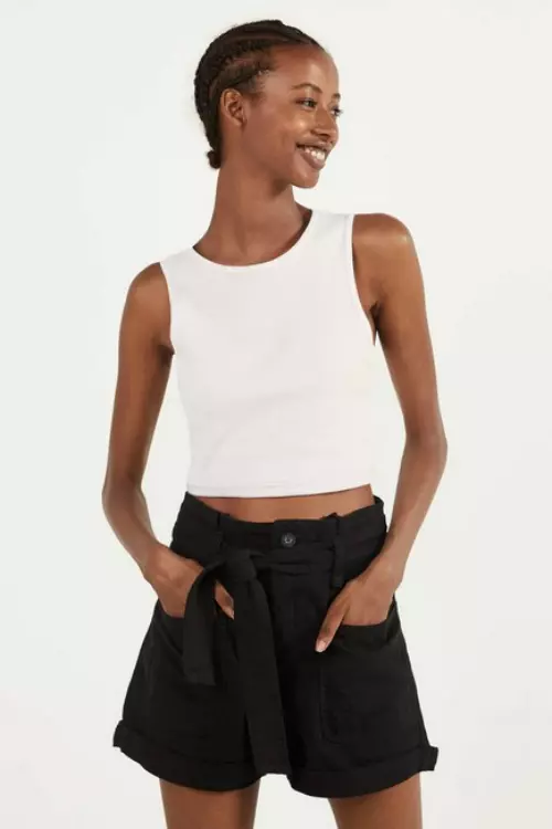 Pantaloni scurți din bumbac, Bershka, 99,90 lei