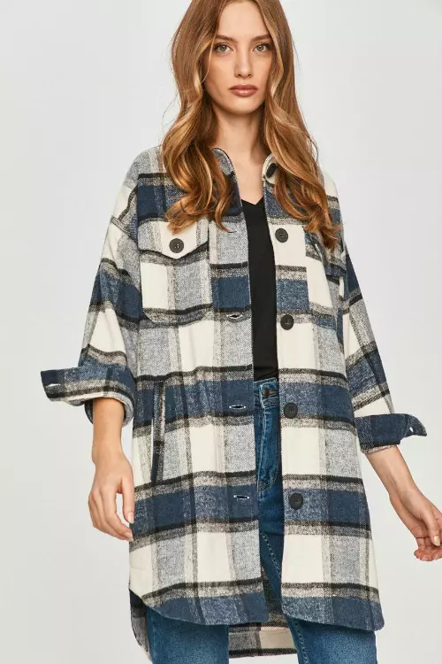 Cămașă din amestec de acril și poliester, Answear Lab, 209,90 lei, wwwanswear.ro