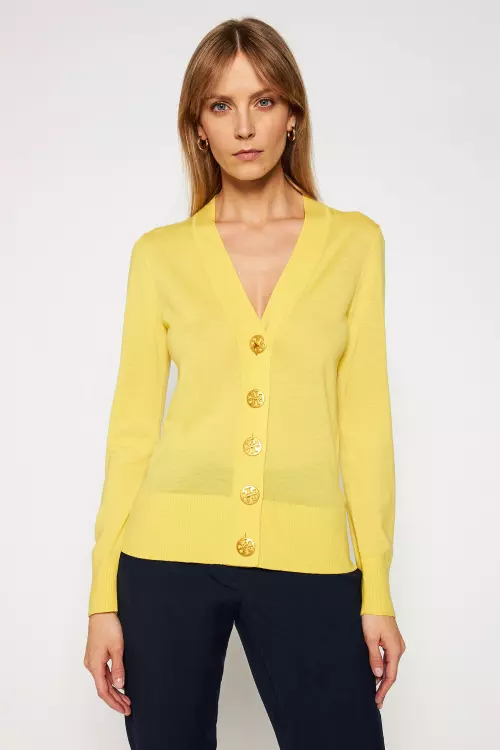 Cardigan din lână, Tory Burch, 1.111 lei, www.modivo.ro