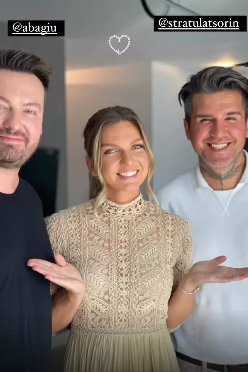 Alexandru Abagiu, Simona Halep și Sorin Stratulat