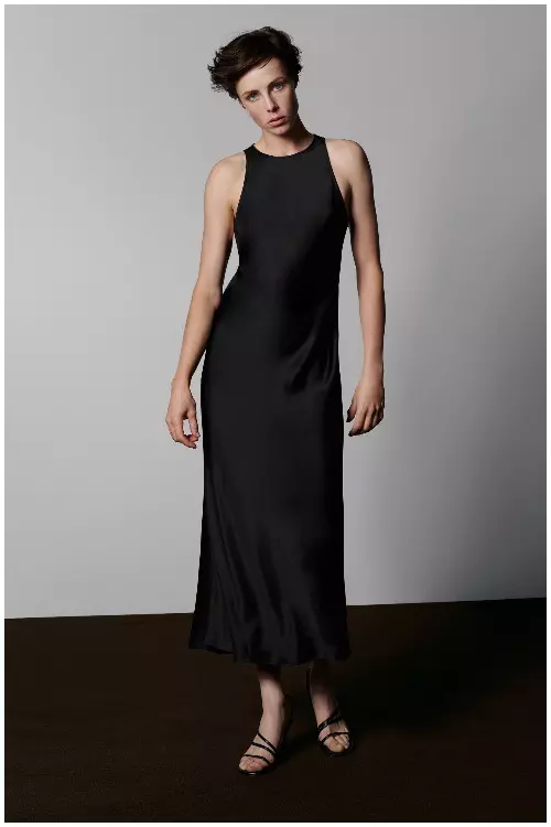 Rochie din satin, Massimo Dutti, 399 lei