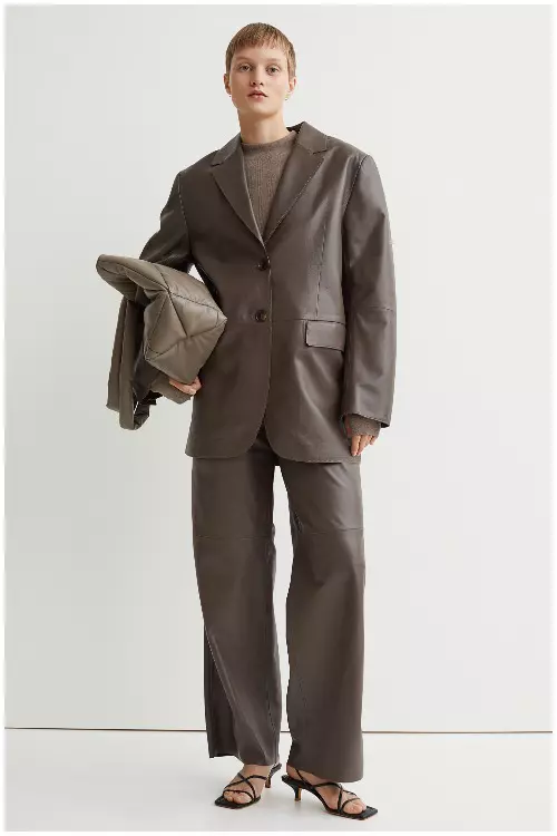 Sacou din piele, H&M, 1.299,99 lei