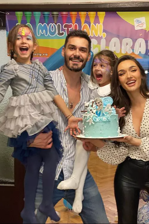 9. Andreea Bălan și George Burcea, petreceri separate pentru fiica lor, Clara