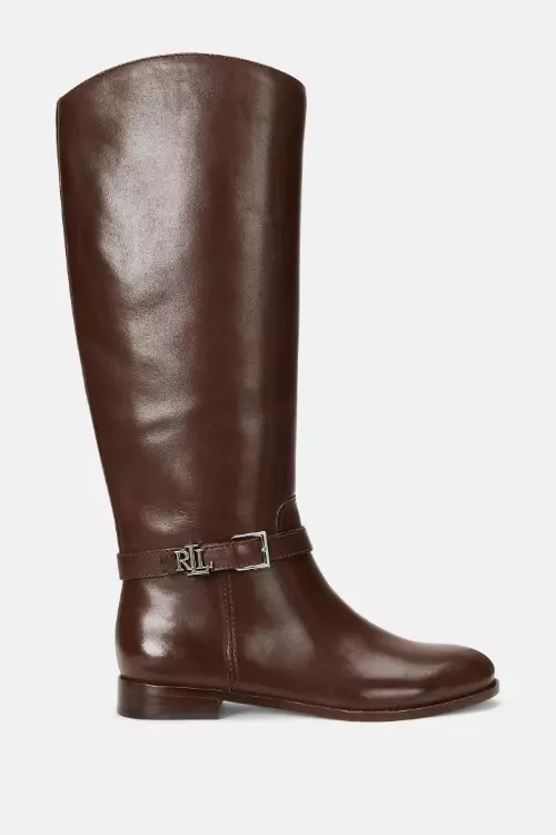 Cizme din piele, Lauren Ralph Lauren, 851 lei, www.zalando.ro