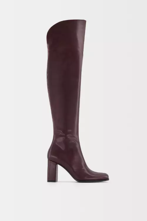 Cizme din poliuretan, Bershka, 349,90 lei