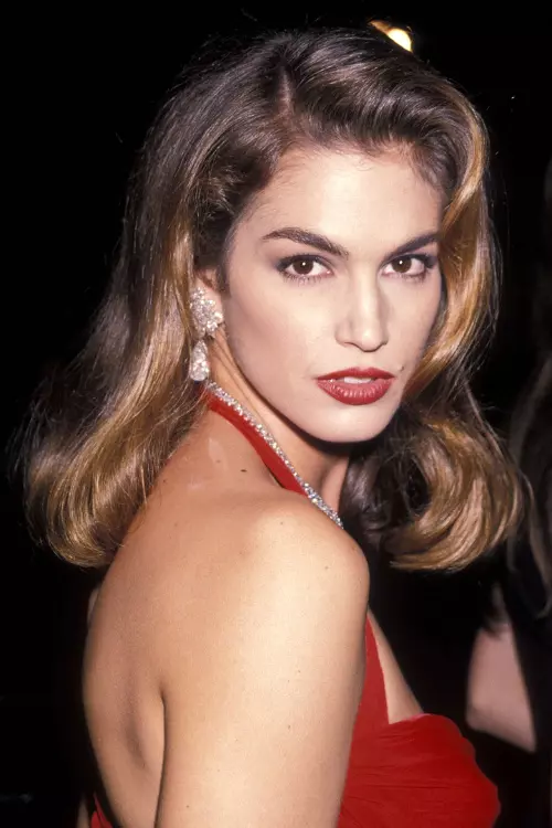Cindy Crawford la un eveniment Revlon, 1990