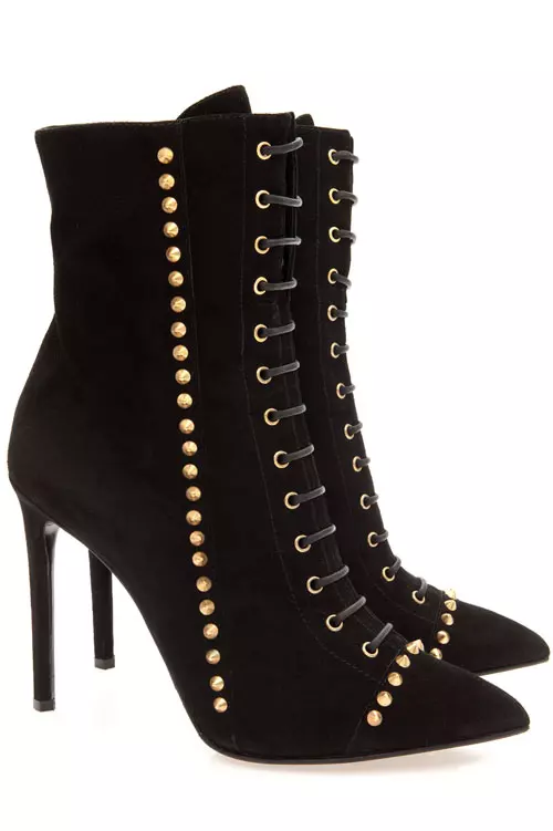 Botine din piele velur, Musette, cu pretul la cerere