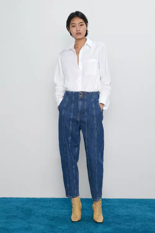 Jeanși din bumbac, Zara, 159,90 lei