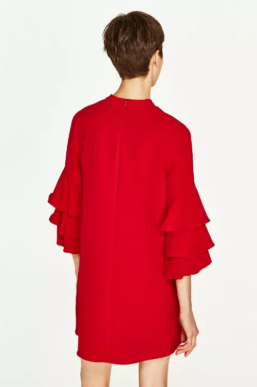 Rochie din stofa cu volane, Zara, 149,90 lei