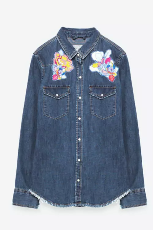 Camasa din denim, Zara, 129,90 lei