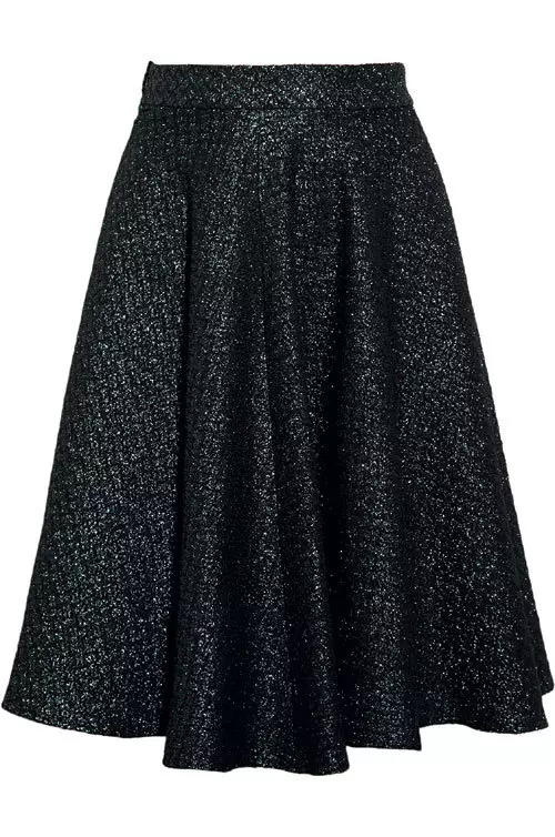 Fusta din brocart, Markus Lupfer, 553 euro, www.net-a-porter.com