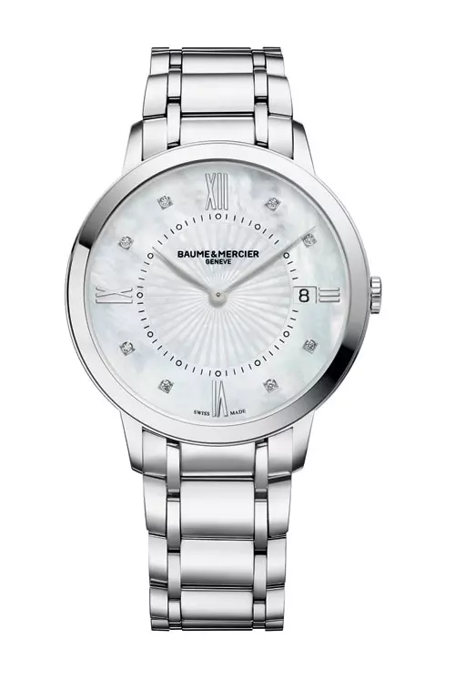 Ceas cu cadran din aur, Baume et Mercier, cu pretul la cerere, magazinul Helvetansa