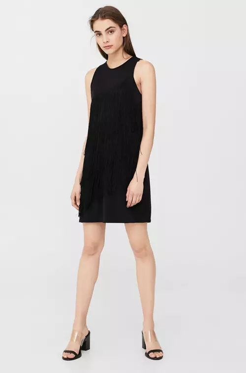 Rochie larga cu franjuri, Mango, 159,90 lei