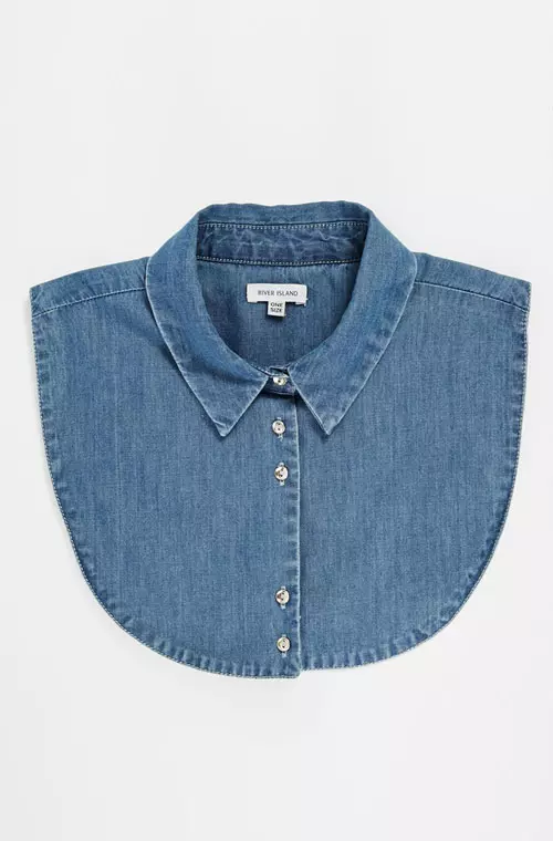Guler din denim, River Island, 59,99 lei, disponibil pe asos.com