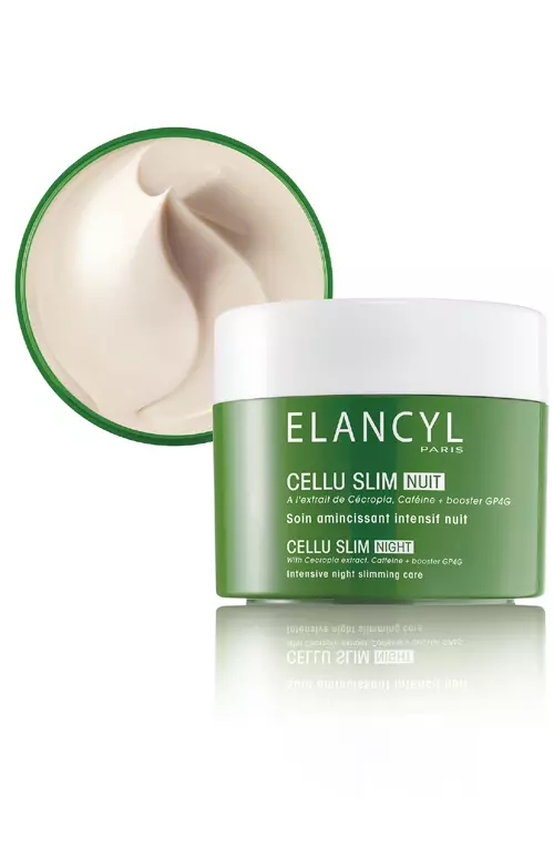 Crema Cellu Slim Noapte, Elancyl, 150 lei. Contine ingrediente combinate in mod inovativ, care lucreaza sinergic si ofera o actiune intensiva de remodelare pe parcursul noptii, dar si un rasfat al simturilor. Extractul de Cecropia, alaturi de cafeina si de acceleratorul GP4P duc la rezultate demonstrate clinic dupa 14 zile!