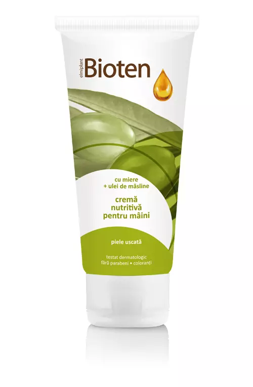 Crema de maini cu miere si ulei de masline, Bioten, 6,40 lei