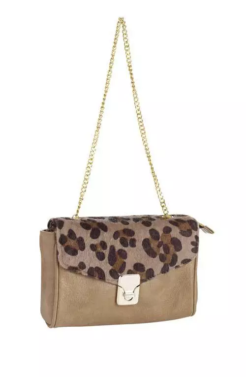 Geanta din piele ecologica cu imprimeu animal, Accessorize, 162 lei