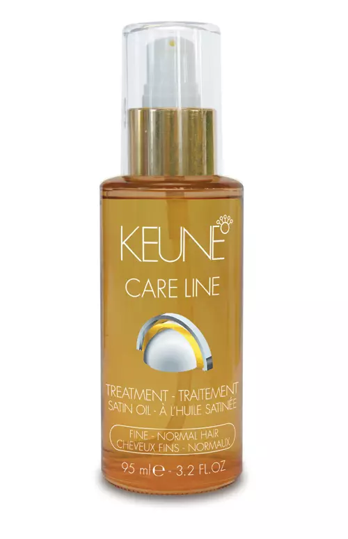 Ulei multifunctional pentru pentru parul fin sau normal Satin Oil Treatment, Keune, 140 lei. Contine un mix de minerale esentiale si uleiuri pretioase care hranesc si ofera stralucire parului din interior catre exterior. O formula ultra-usoara ce nu incarca parul.
