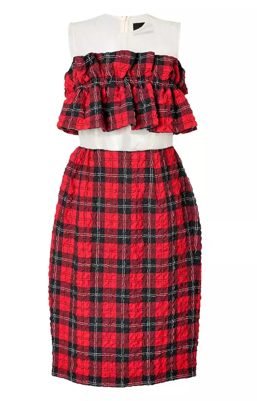 Rochie din stofa de lana si voal, Simone Rocha, 1.261 lei, www.stylebop.com