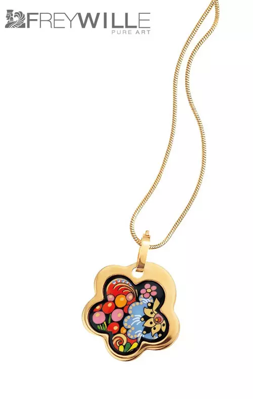 Colier Flower din colectia Passionate Russia - Golden Kalinka
