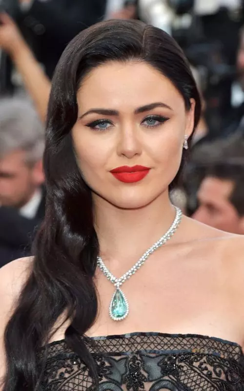 Kristina Bazan: colier cu diamante si beril (80 carate), Chopard