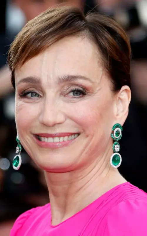 Kristin Scott Thomas: cercei cu diamante si smaralde, De Grisogono