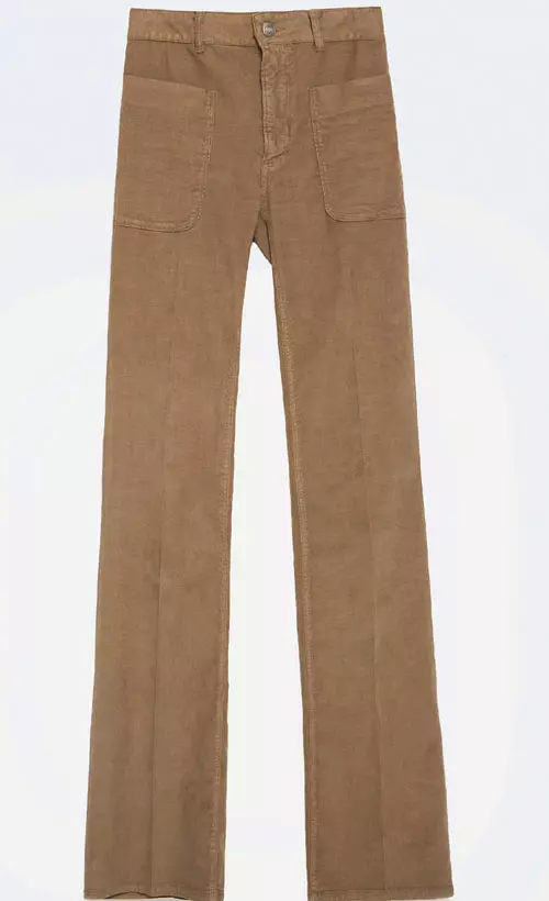 Pantaloni din catifea reiata, Zara, 169,90 lei
