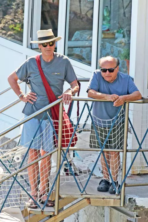 Jeremy Irons și Danny De Vito, Capri