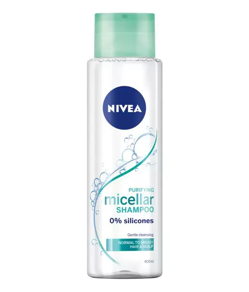 Șampon micelar pentru păr normal-gras, Nivea, Purifying Micellar Shampoo, 19,50 lei