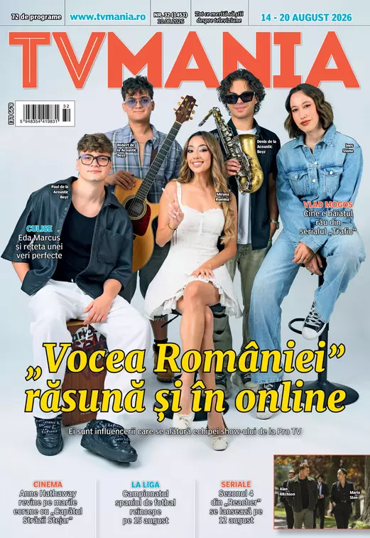 A apărut revista TVmania nr. 32! „Vocea României” răsună și în online. Eda Marcus, Vlad Mogoș și noutățile săptămânii