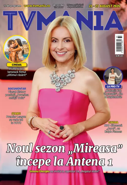 A apărut noul număr TVmania! Simona Gherghe este pe copertă: totul despre „Mireasa” și noile premiere TV