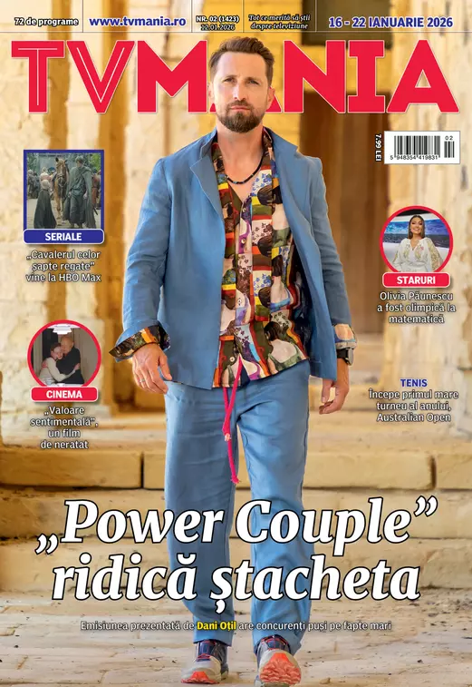 TVMania 2/2026 apare pe 12 ianuarie. Dani Oțil pe copertă, „Power Couple” în prim-plan