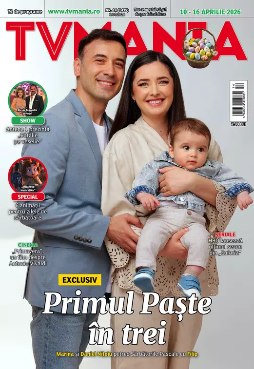 Exclusiv: Marina și Daniel Nițoiu, pentru prima dată alături de fiul lor, Filip, pe coperta TVmania!