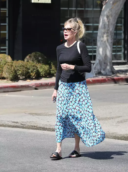 Melanie Griffith walking in Los Angeles