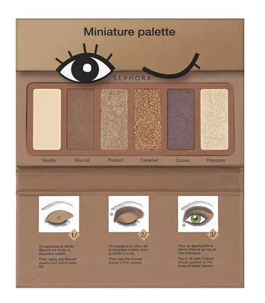 Paletă de farduri, Sephora, Miniature Palette, Cookie, 46 lei