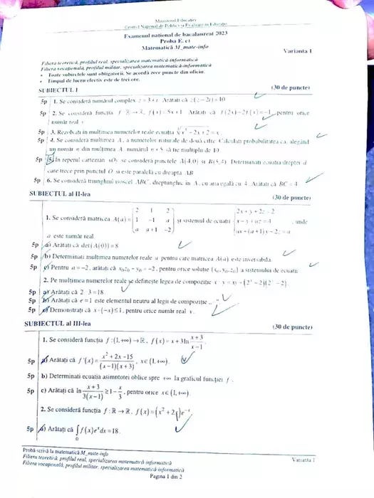 mateamtica bac