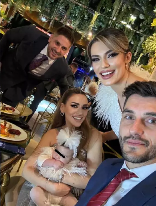 diana enache la botezul fetei